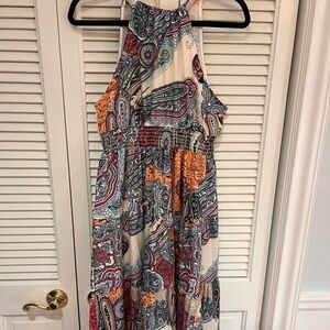 Paisley Print Maxi Dress